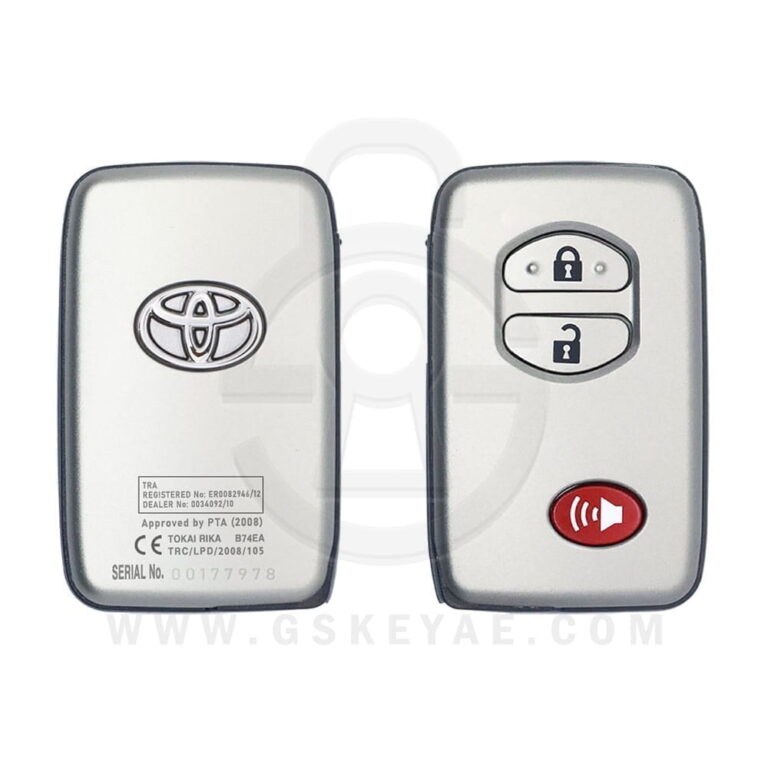 2011-2016 Genuine Toyota Zelas Smart Key Remote 3 Button 433MHz 89904-21022 (USED)