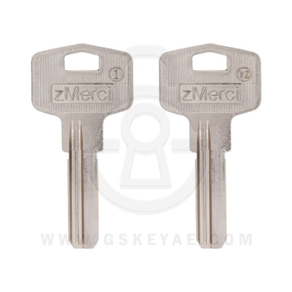 zMerci YZ-1 Genuine Steel House Door Key Blank