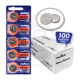 Murata CR1632 140mAh 3V Lithium (LiMnO2) Coin Cell Battery (100-PACK)