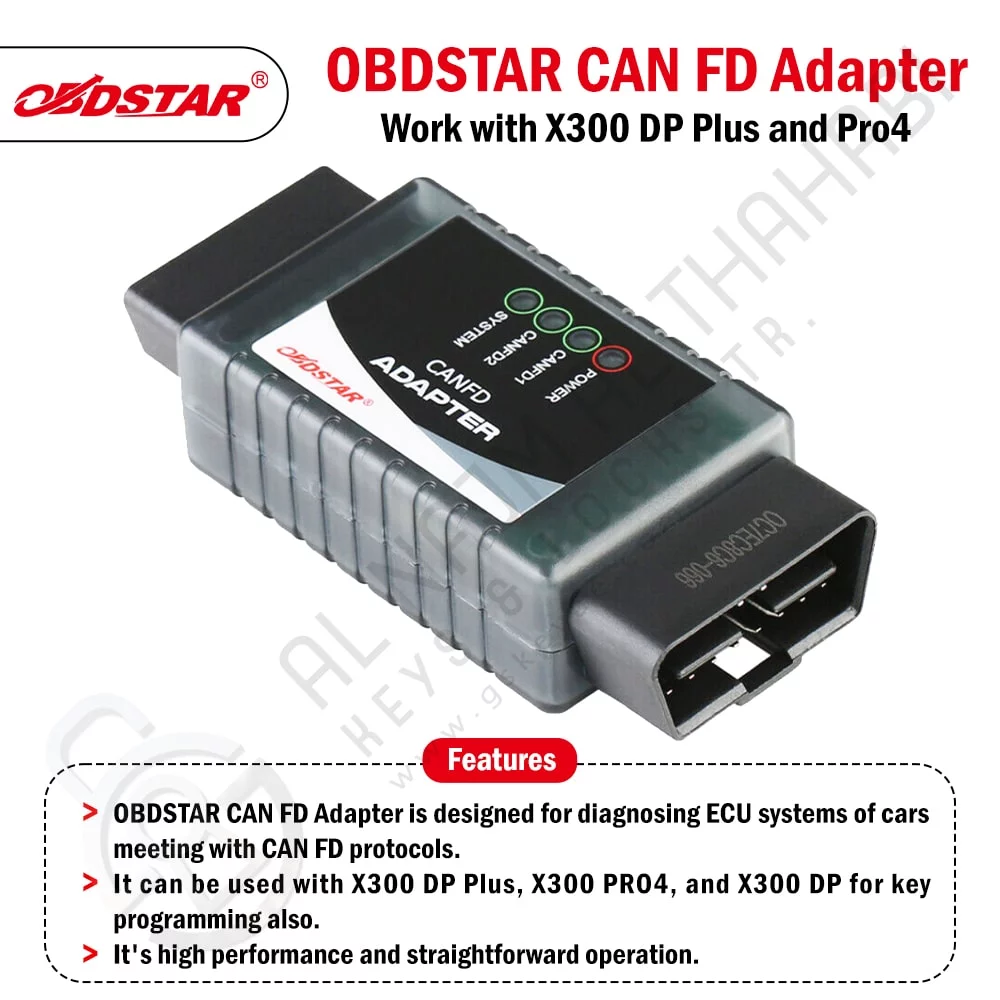 OBDSTAR CAN FD Adapter Functions