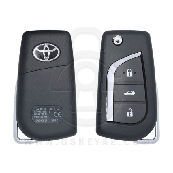 2011-2018 Genuine Toyota Camry Flip Key Remote 3 Button 433MHz 89070-33B40 (USED)