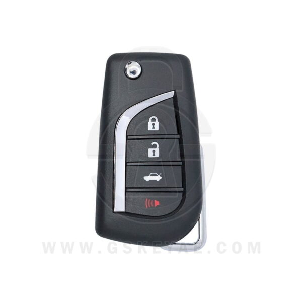 2018 Genuine Toyota Camry Flip Key Remote 4 Button 433MHz HYQ12BGF 89070-33F20 USED (1)