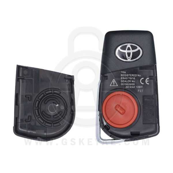 2018 Genuine Toyota Camry Flip Key Remote 4 Button 433MHz HYQ12BGF 89070-33F20 USED (2)