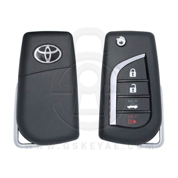 2018-2022 Genuine Toyota Camry Corolla Flip Key Remote 4 Button 315MHz H Chip 89070-06790 USED