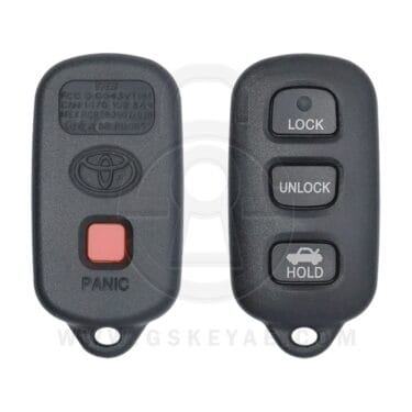 2001-2006 Genuine Toyota Camry Solara Keyless Entry Remote 4 Button 315MHz 89742-AA030
