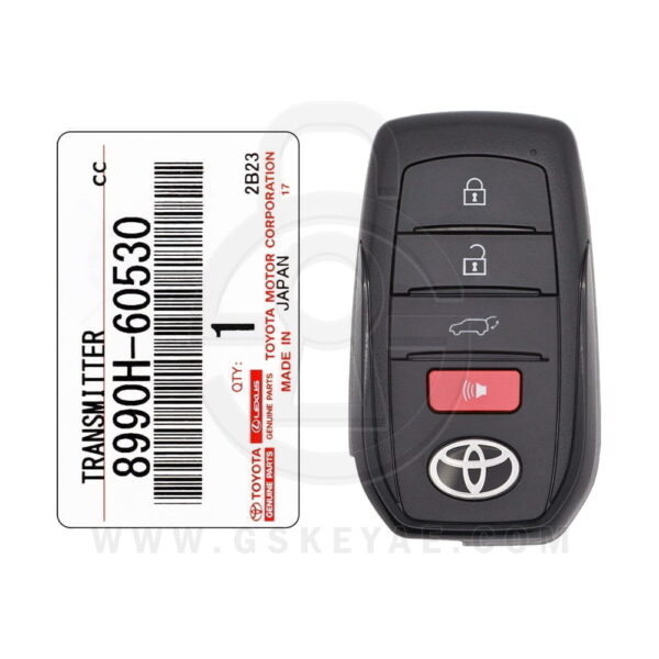 2022 Toyota Land Cruiser Smart Key Remote 4 Button 433MHz B3N2K2R 8990H-60530 OEM (1)