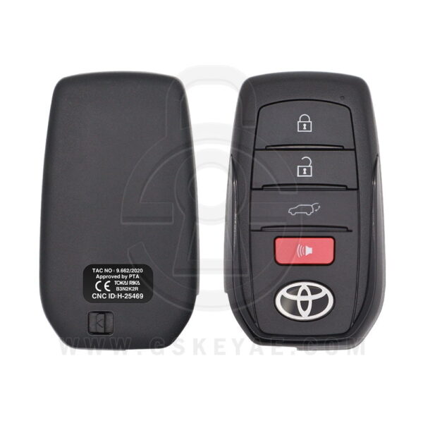 2022 Toyota Land Cruiser Smart Key Remote 4 Button 433MHz B3N2K2R 8990H-60530 OEM