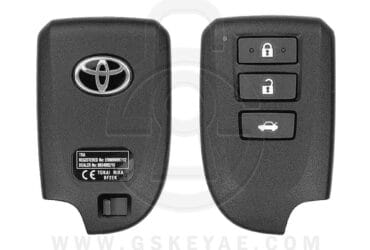 2014 Genuine Toyota Vios Yaris Smart Key Remote 3 Button 433MHz 89904-52492 (USED)