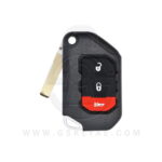 2018-2021 Jeep Wrangler Gladiator Flip Remote Key Shell Case Cover 3 Button SIP22 Blade (1)