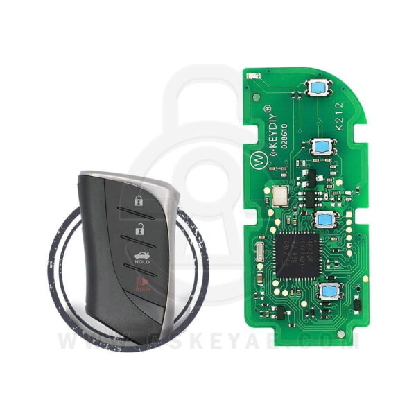 Keydiy KD TB02 Toyota Lexus Universal Smart Key PCB With 8A Transponder Chip (1)
