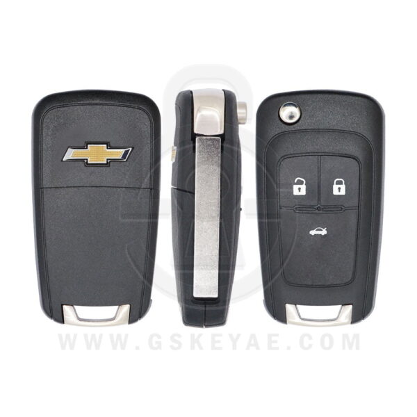 2010-2014 Original Chevrolet Cruze Flip Key Remote 3 Button 433MHz PCF7937E ID 46 Chip 13500219