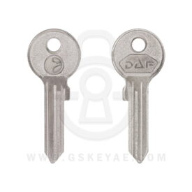 DAF-1D Steel House Door Cylinder Key Blank for DAF