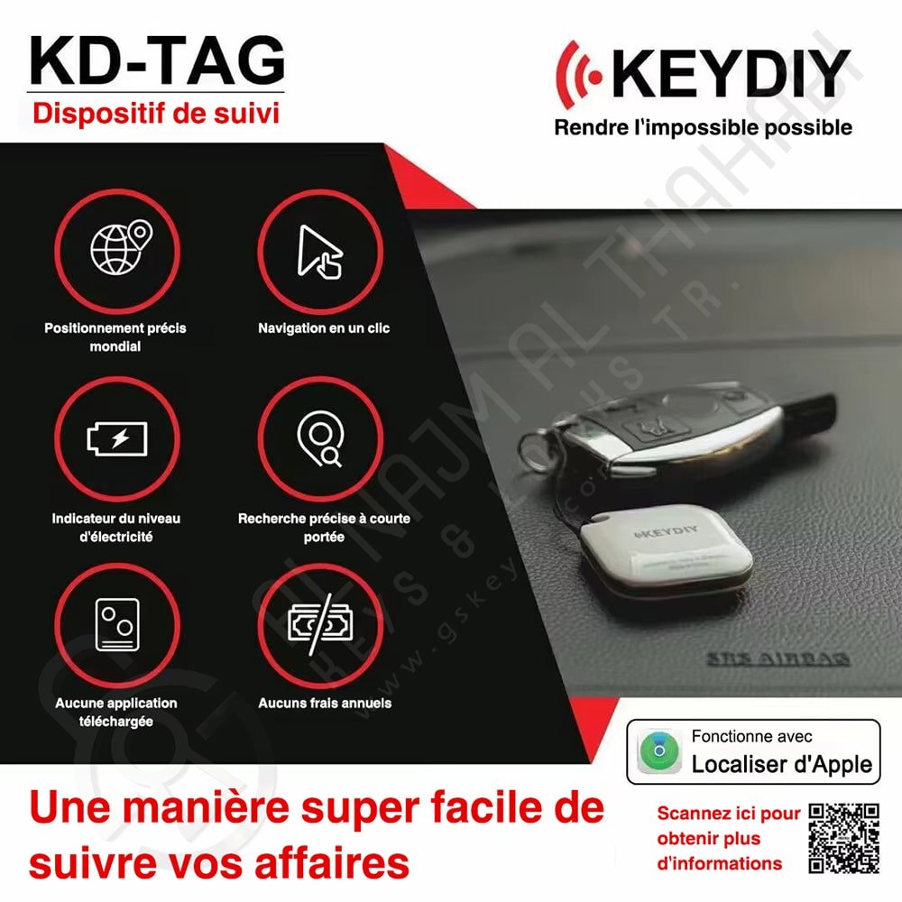 Appareil de suivi Keydiy KD-TAG KD TAG 1 pièce par pack