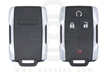 Coque de télécommande d’entrée sans clé GMC Sierra Canyon 2014-2019 4 boutons avec démarrage