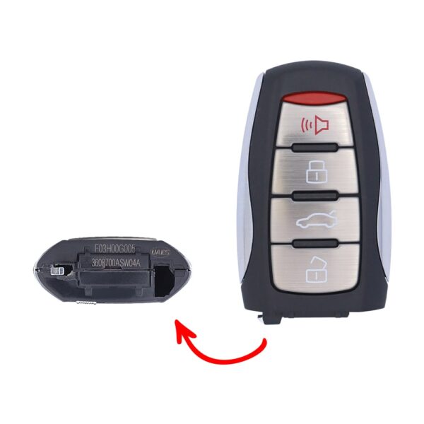 2021 Original Great Wall Haval JOLION Smart Key Remote 4 Button 433MHz 4A Chip 3608700ASW04A (4)