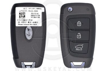 2018-2020 Hyundai Kona Flip Key Remote 3 Button 433MHz 46-60 Chip 95430-J9800 USED