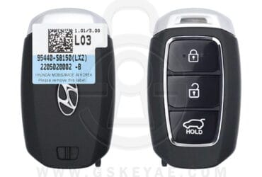 2022 Genuine Hyundai Palisade Smart Key Remote 3 Button 433MHz 95440-S8150 (OEM)