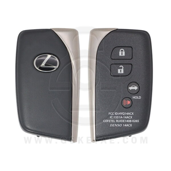 2013-2017 Genuine Lexus LS460 Smart Key Remote 4 Buttons 315MHz HYQ14ACX 89904-50N10 USED