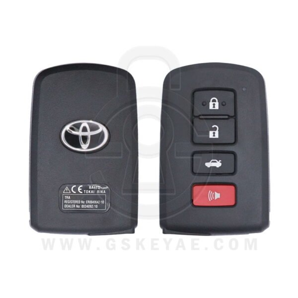 2012-2017 Genuine Toyota Camry Avalon Smart Key Remote 4 Button 433MHz 89904-33460 (OEM)