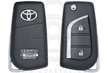 2016-2018 Toyota Fortuner Flip Key Remote 2 Button 433MHz H Chip 89070-OKB10 (USED)