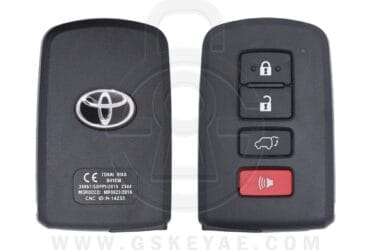 2016-2017 Genuine Toyota Land Cruiser Smart Key Remote 4 Button 433MHz 89904-60K00 (OEM)