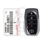 2018-2019 Genuine Toyota Land Cruiser Smart Key Proximity Remote 4 Button 433MHz 89904-60N21 (OEM) (1)