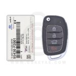 2017-2018 Genuine Hyundai Elantra Flip Key Remote 4 Button 433MHz OKA-NO38 95430-F2001 OEM (1)