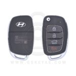 2017-2018 Genuine Hyundai Elantra Flip Key Remote 4 Button 433MHz OKA-NO38 95430-F2001 (OEM)