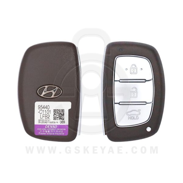 2015-2017 Hyundai Sonata Smart Key Remote 3 Button 433MHz 8A Chip CQOFD00120 95440-C1101 OEM