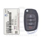 2016-2019 Genuine Hyundai Tucson Flip Key Remote 4 Button 433MHz TQ8-RKE-4F25 95430-D3010 (OEM) (1)