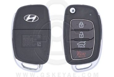 2016-2019 Genuine Hyundai Tucson Flip Key Remote 4 Button 433MHz TQ8-RKE-4F25 95430-D3010 (OEM)