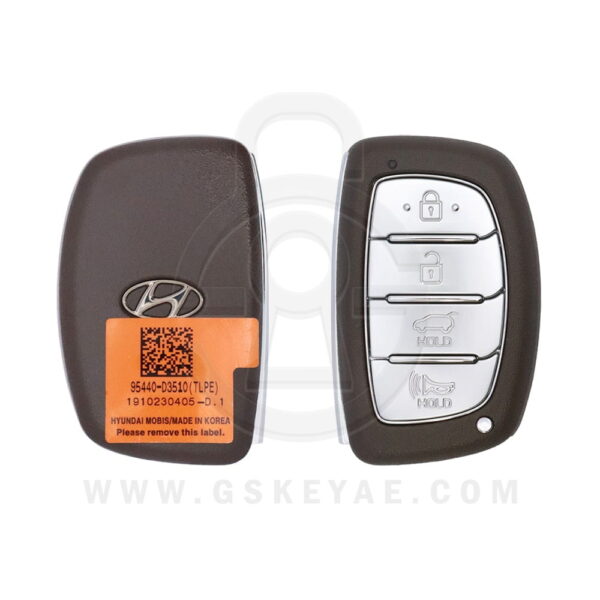 2019-2021 Genuine Hyundai Tucson Smart Key Remote 4 Button 433MHz 95440-D3510 OEM