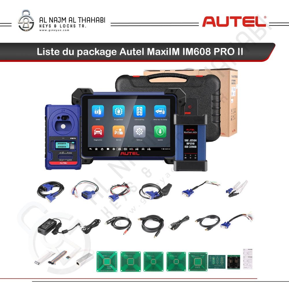 Liste du package Autel MaxiIM IM608 PRO II