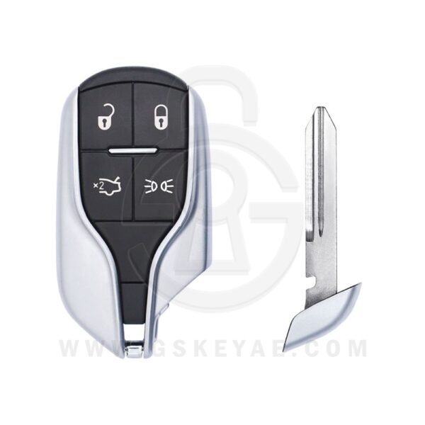 2014-2016 Maserati Ghibli Quattroporte Smart Key Remote Shell Cover 4 Button Y171 Blade