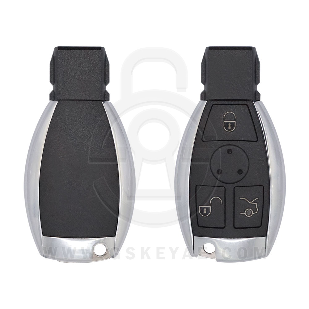 1999-2012 Mercedes Benz Smart Remote Key Shell Cover 3 Button KR55WK49031 Chrome
