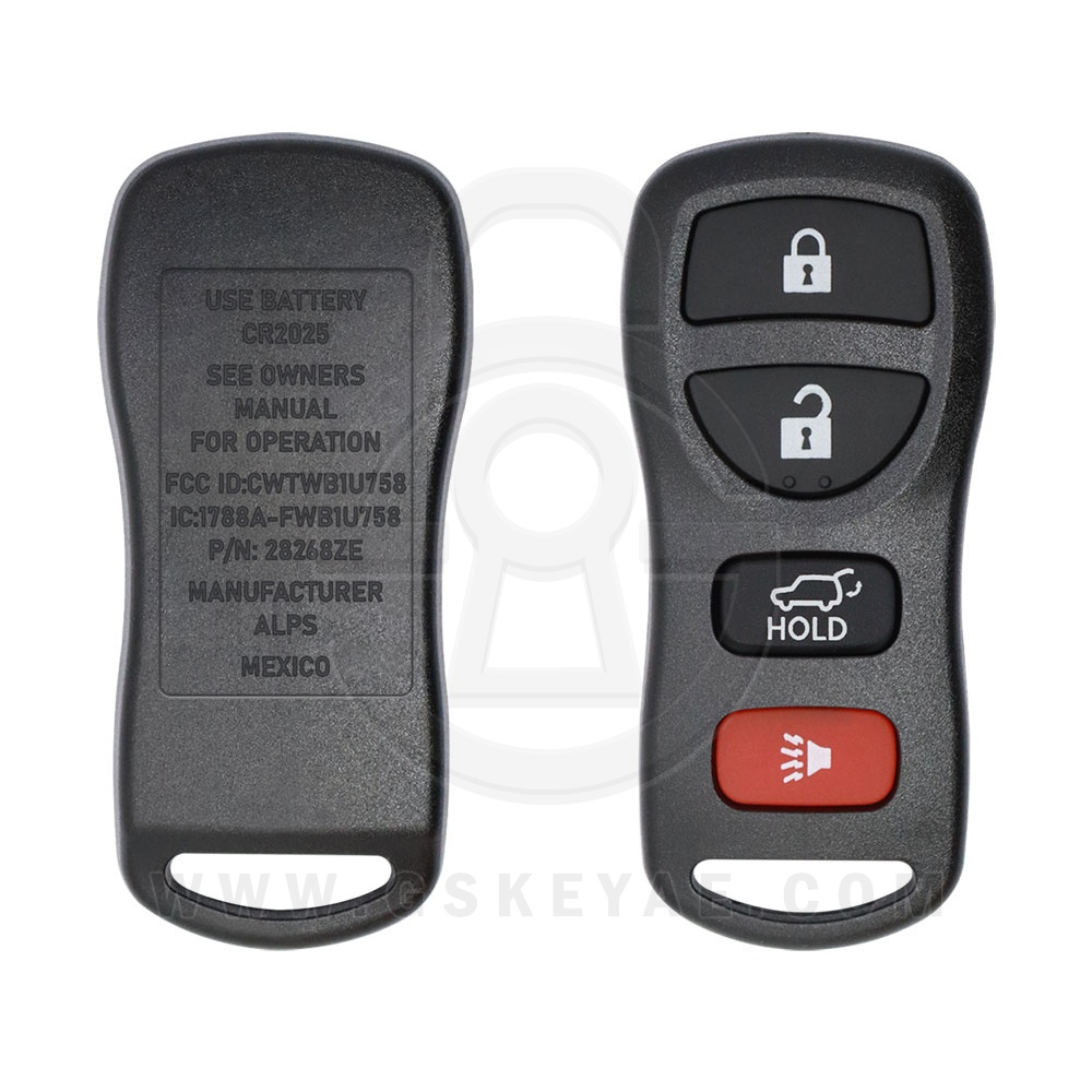 2005-2008 Nissan Armada Keyless Entry Remote 4 Button 315MHz 28268-ZE10B USED