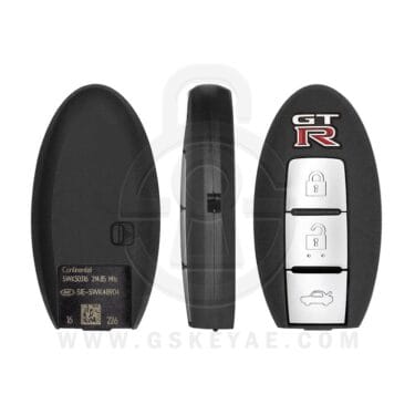 2009-2012 Nissan GTR Smart Key Remote 3 Button 315MHz 285E3-JF15A USED
