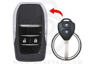 2004-2017 Toyota Corolla Yaris RAV4 Flip Remote Key Shell Cover 2 Button TOY43 Modified