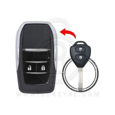 2004-2017 Toyota Corolla Yaris RAV4 Flip Remote Key Shell Cover 2 Button TOY43 Modified