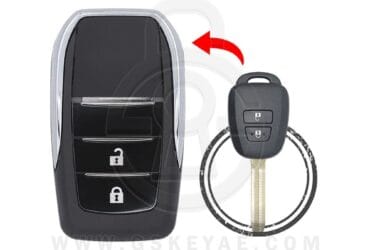 2012-2019 Toyota Corolla Yaris Flip Key Remote Shell Cover 2 Button TOY43 Modified