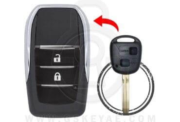 1998-2015 Toyota Corolla Altis Kluger Flip Remote Key Shell Cover 2 Buttons TOY43 Modified