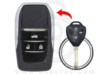 2010-2017 Toyota Corolla Camry Flip Remote Key Shell Cover 3 Button w/ Trunk TOY43 Modified