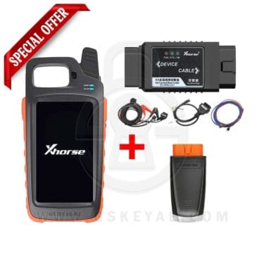 Xhorse VVDI Key Tool Max Device & Mini OBD Tool & Toyota 8A Adapter Bundle