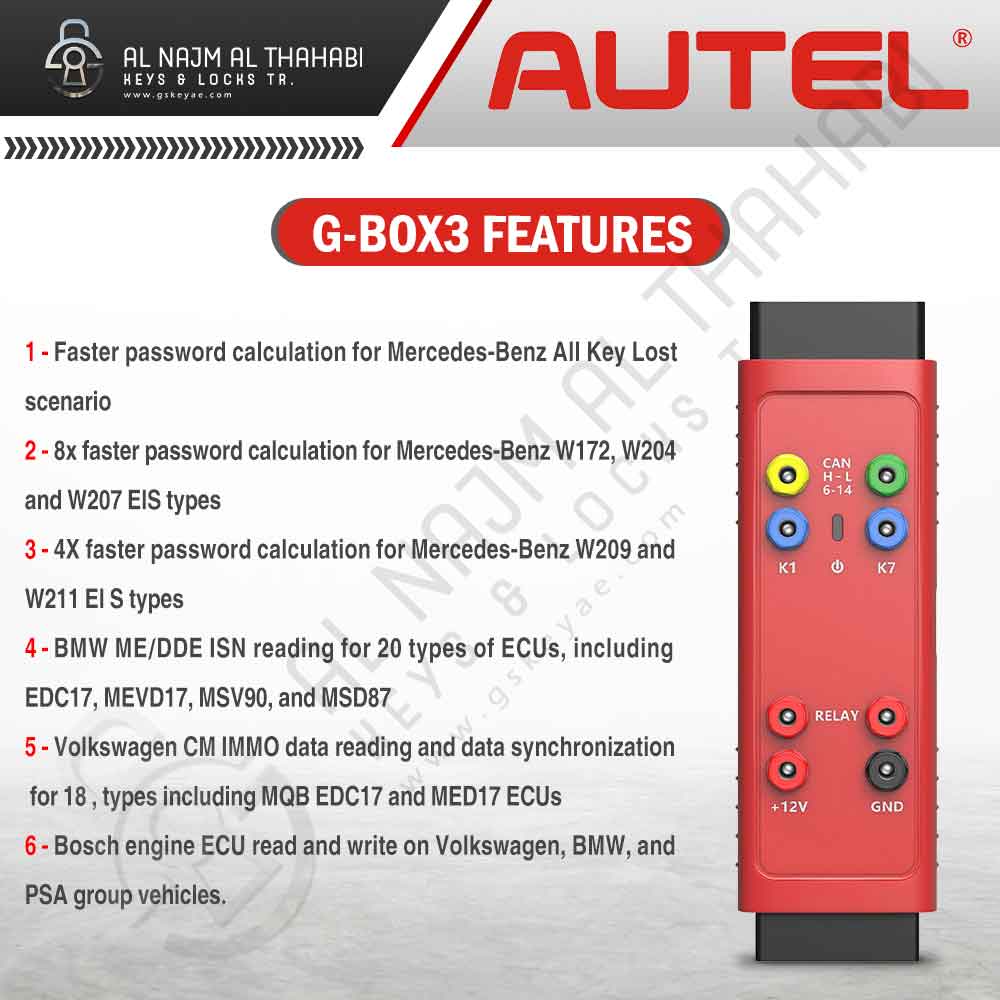 Autel G-BOX3 Features