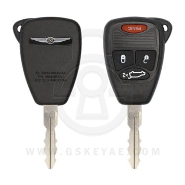 2005-2014 Chrysler Jeep Dodge Remote Head Key 4 Buttons 315MHz OHT692427AA 5175815AA USED