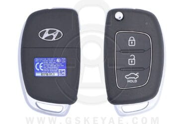 2014-2016 Genuine Hyundai Accent Flip Key Remote 3 Buttons 433MHz RKE-4F08 95430-1RAB1 USED