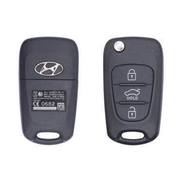 2012-2013 Genuine Hyundai Elantra Flip Key Remote 433MHz 3 Button PCF7936 Chip 95430-3X100 USED