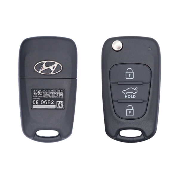 2012-2013 Genuine Hyundai Elantra Flip Key Remote 433MHz 3 Button PCF7936 Chip 95430-3X100 USED