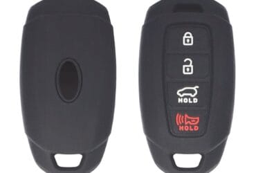 Coque en silicone pour clé intelligente Hyundai à 4 boutons