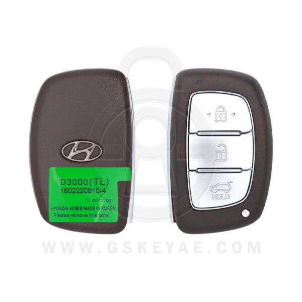 2016-2017 Genuine Hyundai Tucson Smart Key Remote 3 Button 433MHz FOB-4F07 95440-D3000 OEM